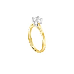 κίτρινο χρυσό μονόπετρο δαχτυλίδι ζιργκόν D11400880