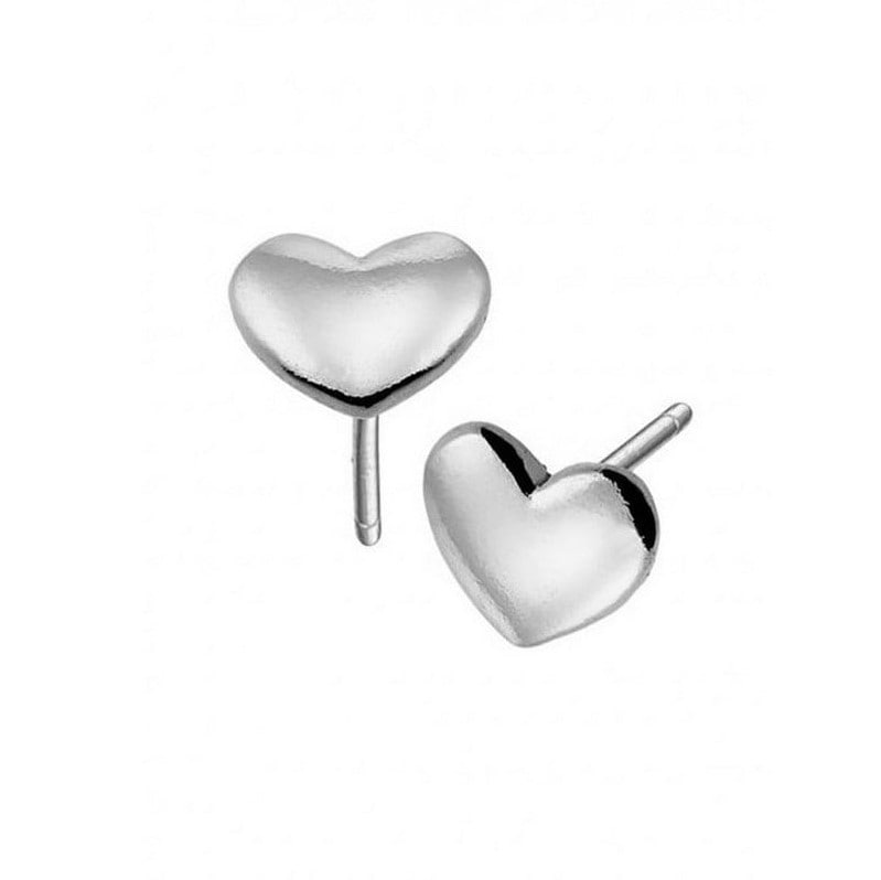 ασημένια καρφωτά σκουλαρίκια vogue καρδιά 0430203