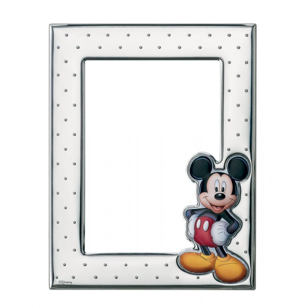 ασημένια παιδική κορνίζα Disney Mickey Mouse VL-D294-4LC