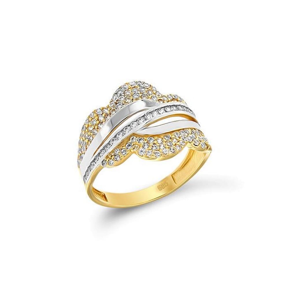 Δαχτυλίδι κίτρινο χρυσό γυναικείο ζιργκόν D11400001