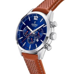 ανδρικό ρολόι festina chronograph brown leather F205423(a)