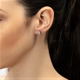 ασημένια γυναικεία καρφωτά σκουλαρίκια δάκρυ SK21200310(b)