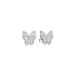 ασημένια καρφωτά σκουλαρίκια πεταλούδες SK21200239