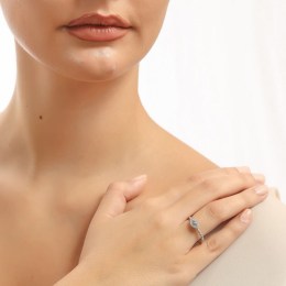 ασημένιο γυναικείο δαχτυλίδι μάτι ζιργκόν D21200016(a)