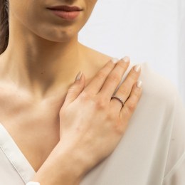 ασημένιο γυναικείο δαχτυλίδι μισόβερο D21200121(a)