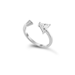 ασημένιο γυναικείο δαχτυλίδι τριγωνικό σχήμα D21200094
