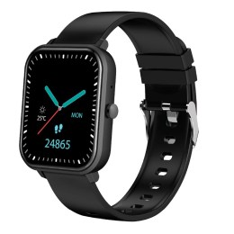 Das4 SU01 Smartwatch μαύρο λουράκι σιλικόνης 50291(b)