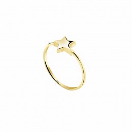 δαχτυλίδι γυναικείο κίτρινο χρυσό αστέρι D11100881