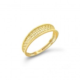 Δαχτυλίδι γυναικείο κίτρινο χρυσό πλέξη D11100443