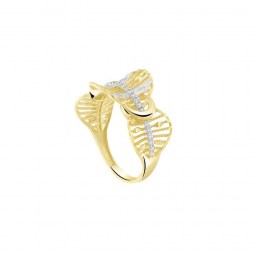 δαχτυλίδι κίτρινο χρυσό γυναικείο ζιργκόν D11400859