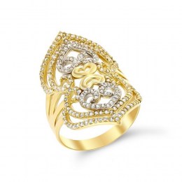 Δαχτυλίδι κίτρινο χρυσό γυναικείο καρδιά D11100541