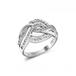 Δαχτυλίδι λευκόχρυσο γυναικείο ζιργκόν D11200080