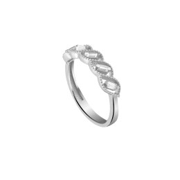 δαχτυλίδι μισόβερο λευκόχρυσο λευκά ζιργκόν D11200940