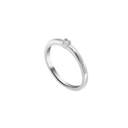 δαχτυλίδι μονόπετρο ασημένιο λευκό ζιργκόν D21200168