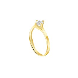 δαχτυλίδι μονόπετρο κίτρινο χρυσό ζιργκόν D11100984