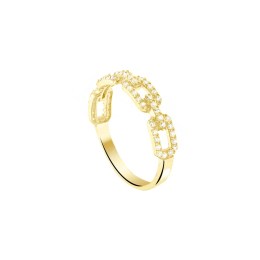 επίχρυσο ασημένιο γυναικείο δαχτυλίδι αλυσίδα D21100126