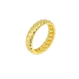 επίχρυσο ασημένιο γυναικείο δαχτυλίδι ραβδωτό D21100131