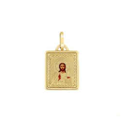 φυλαχτό κίτρινο χρυσό Ιησούς Χριστός PA11100041