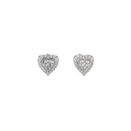 γυναικεία ασημένια καρφωτά σκουλαρίκια καρδιά SK21200325(b)