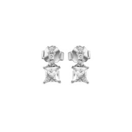 γυναικεία ασημένια σκουλαρίκια λευκά ζιργκόν SK21200344
