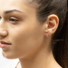 γυναικεία ασημένια σκουλαρίκια ζιργκόν SK21200193(a)