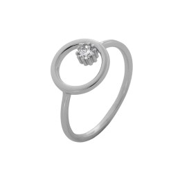 γυναικείο ασημένιο δαχτυλίδι κύκλος ζιργκόν D21200003