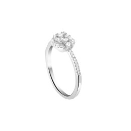 γυναικείο ασημένιο δαχτυλίδι λευκά ζιργκόν D21200210
