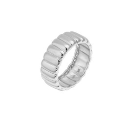 γυναικείο ασημένιο δαχτυλίδι ραβδώσεις D21200244