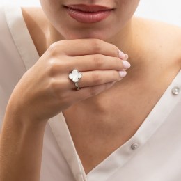 γυναικείο ασημένιο δαχτυλίδι σταυρός φίλντισι D21200247(a)