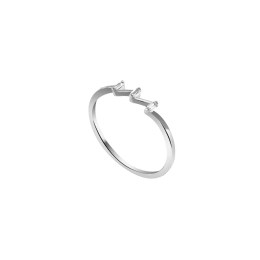 γυναικείο ασημένιο δαχτυλίδι ζιργκόν D21200117