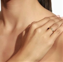 Γυναικείο δαχτυλίδι κίτρινο χρυσό Love D11100521(b)