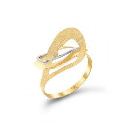 γυναικείο δαχτυλίδι κίτρινο χρυσό ζαγρέ D11400380