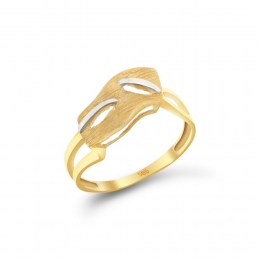 γυναικείο δαχτυλίδι κίτρινο χρυσό ζαγρέ D11400534