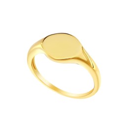 γυναικείο επίχρυσο ασημένιο δαχτυλίδι οβάλ D21100134