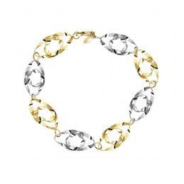 γυναικείο κίτρινο χρυσό βραχιόλι αλυσίδα BR11400057