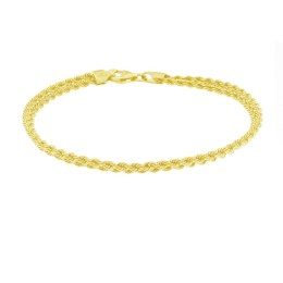 γυναικείο κίτρινο χρυσό βραχιόλι διπλή αλυσίδα BR11100589
