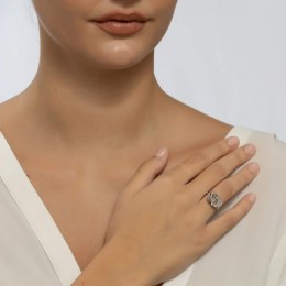 Γυναικείο λευκόχρυσο δαχτυλίδι D11200532(a)