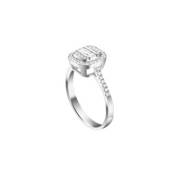 γυναικείο λευκόχρυσο δαχτυλίδι λευκά ζιργκόν D11201004