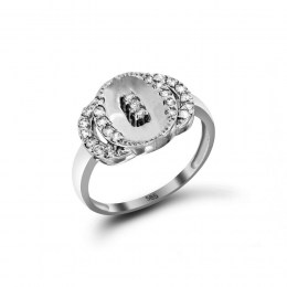 Γυναικείο λευκόχρυσο δαχτυλίδι ζιργκόν D11200474