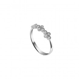 γυναικείο λευκόχρυσο δαχτυλίδι ζιργκόν D11200886