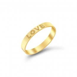 Γυναικείο δαχτυλίδι κίτρινο χρυσό Love D11100521