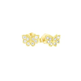 κίτρινα χρυσά καρφωτά σκουλαρίκια πεταλούδες SK12100034