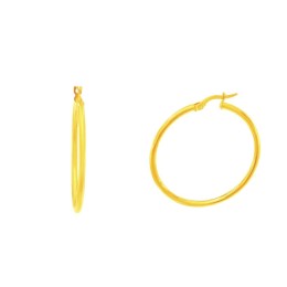 κίτρινα χρυσά σκουλαρίκια κρίκοι λεπτοί SK11101056