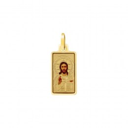 κίτρινο χρυσό φυλαχτό Ιησούς Χριστός PA11100039