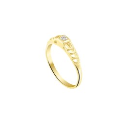 κίτρινο χρυσό μονόπετρο δαχτυλίδι ζιργκόν D11100965