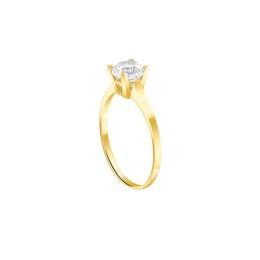 κίτρινο χρυσό μονόπετρο δαχτυλίδι ζιργκόν D11100991