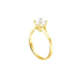 κίτρινο χρυσό μονόπετρο δαχτυλίδι ζιργκόν D11100994