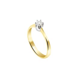 κίτρινο χρυσό μονόπετρο δαχτυλίδι ζιργκόν D11400874