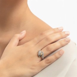 λευκόχρυσο δαχτυλίδι γυναικείο ζιργκόν D11400129(b)