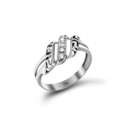 Λευκόχρυσο γυναικείο δαχτυλίδι ζιργκόν D11200470